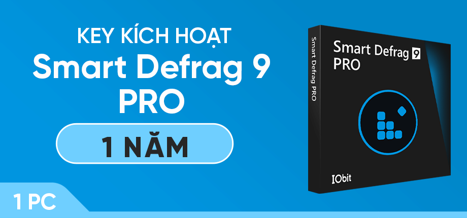 Key kích hoạt Smart Defrag 9 PRO (1 năm, 1 PC) 